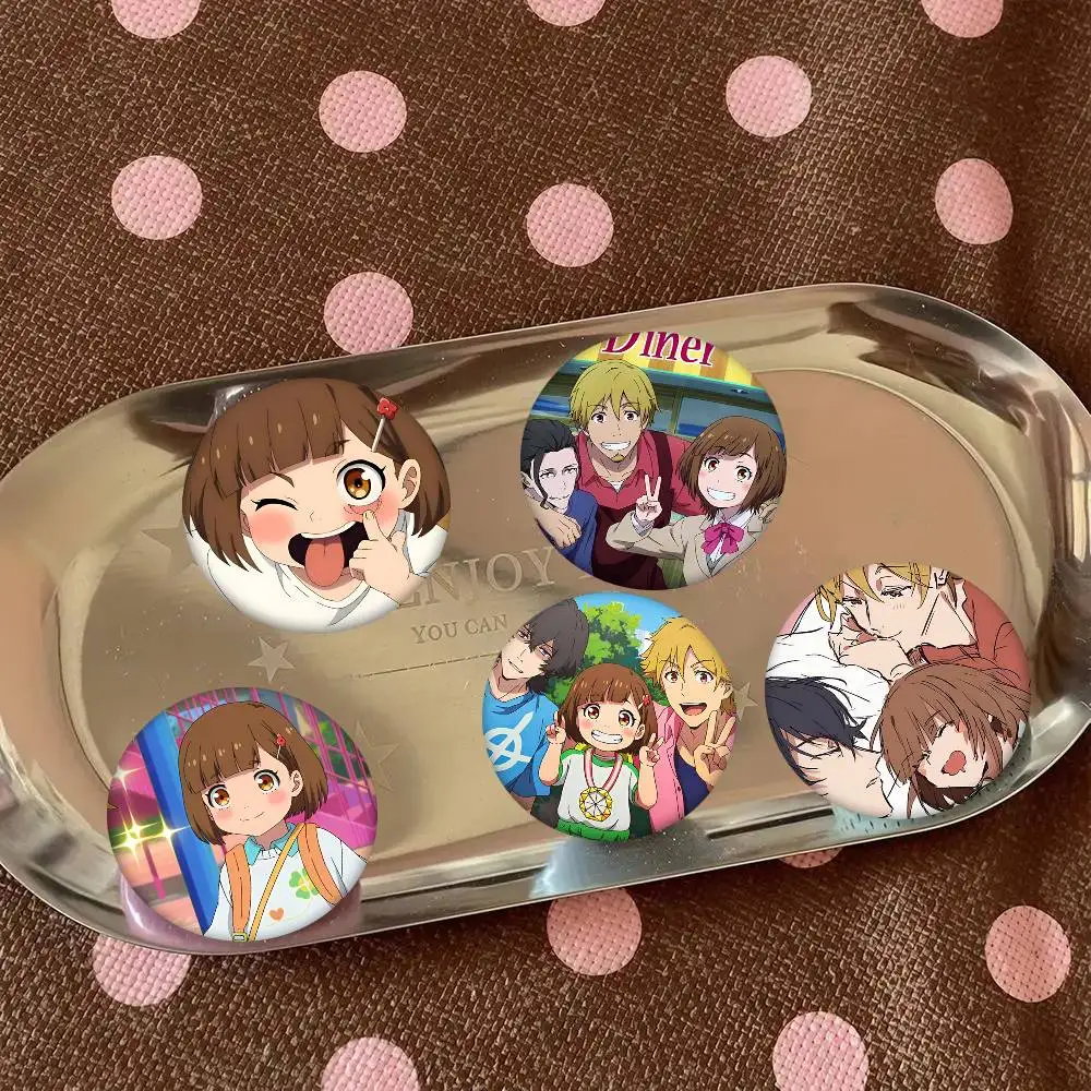 Buddy Daddies Anime Round Badge Creative Brooch Clothing Backpack Accessories Lapel Pin