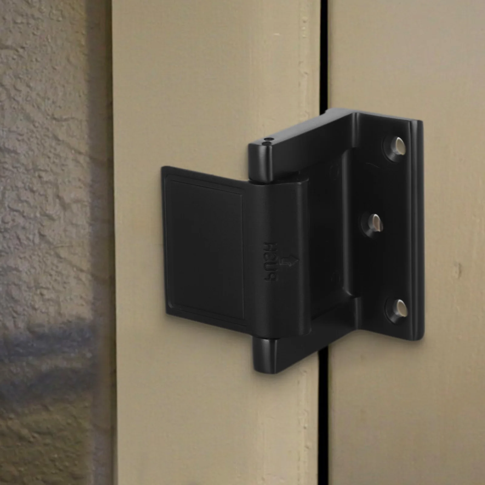 Home Security ล็อคประตูสําหรับประตูแกว่งความต้านทานสูง Kick In Barrier เด็กปลอดภัยออกแบบติดตั้งอย่างรวดเร็ว
