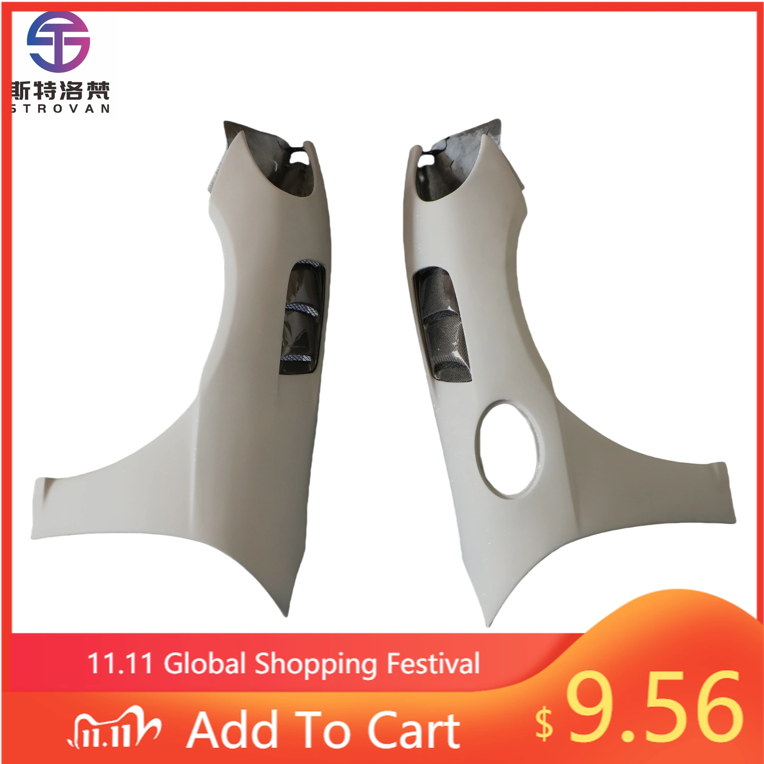 

STLF New Half CarbonSide Fender for Porsches 718 Cayman Boxster Upgrade GT4RS Style Car TuningParts Front Fenders for718 981 982