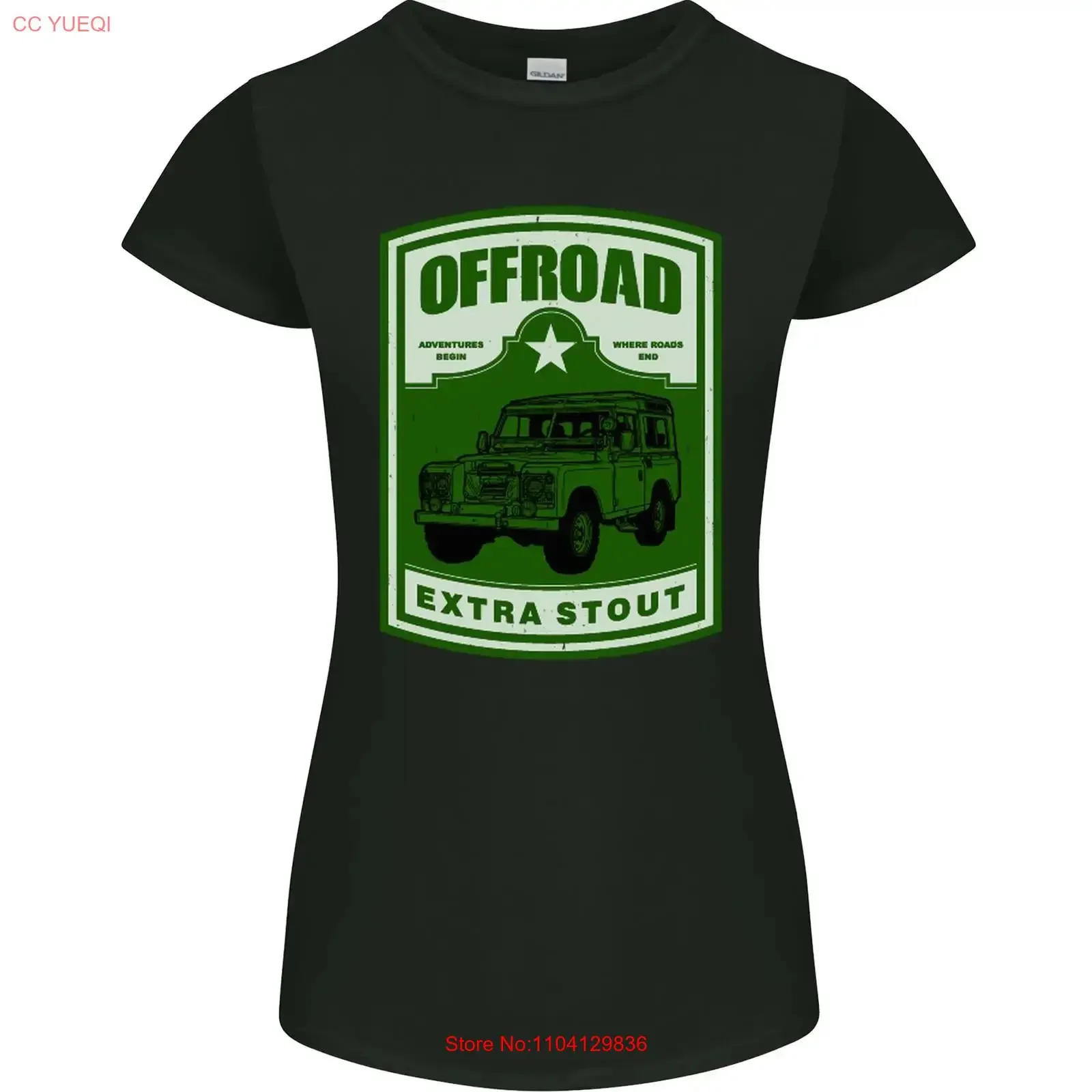 Offroad Extra Stout 4X4 Offroading Off Road Womens Petite Cut T Shirt vintage Washed Stretched Comfortable designer clothes