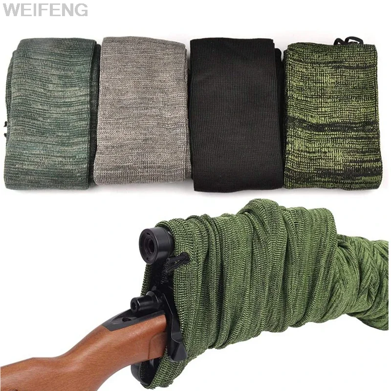 36/140CM Silicone Treated Gun Sock for Rifle Pistol Shotgun Cover Sleeves Shooting Fishing Rod Sock Protection Gun Storage Bag