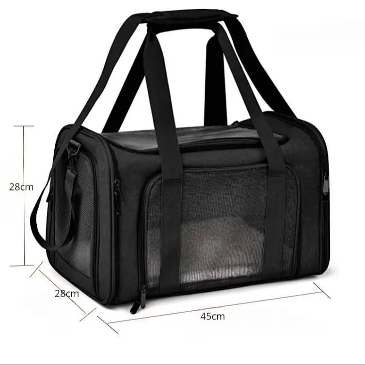 Foldable Pet Carrier Bag for Cats and Dogs - messenger bag for Traveling and Daily Use