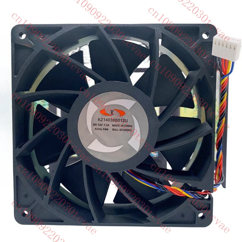 

Cooling Fan KZ14038B012U 4 Wires/6 Wires 7.2A DC12V 14038 For Miner M20s M30s