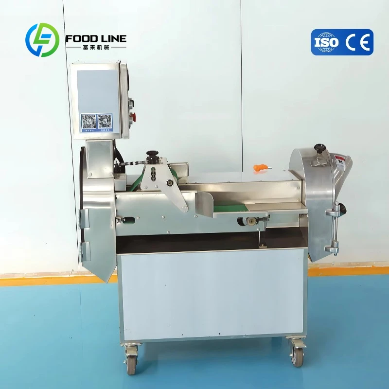 Vegetable Cutting Machine Industrial Stainless Steel Fruit Vegetable Slicing Dicing Shredding Equipment Customized Factory Use