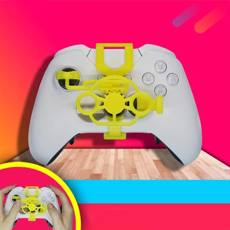 Q5WA Gaming Wheel Mobile Moboystick 3D Mini Steering Wheel for Case Add for One X S Controller Access