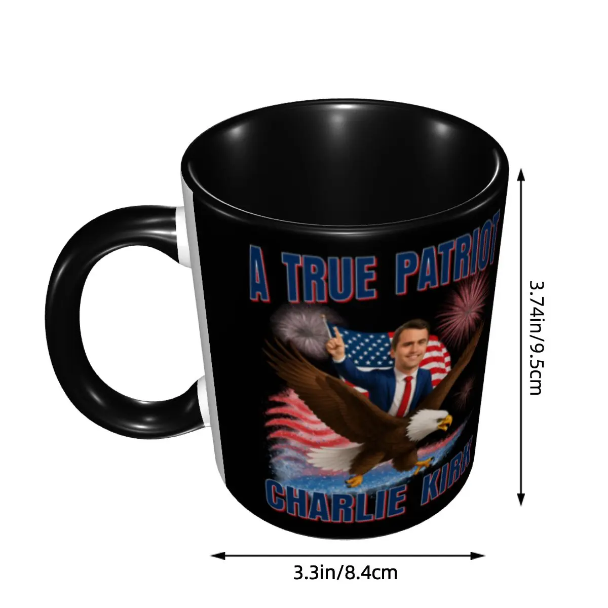 Charlie Kirk American Eagle Mugs Customized Ceramic Coffee Mug Creative Gift