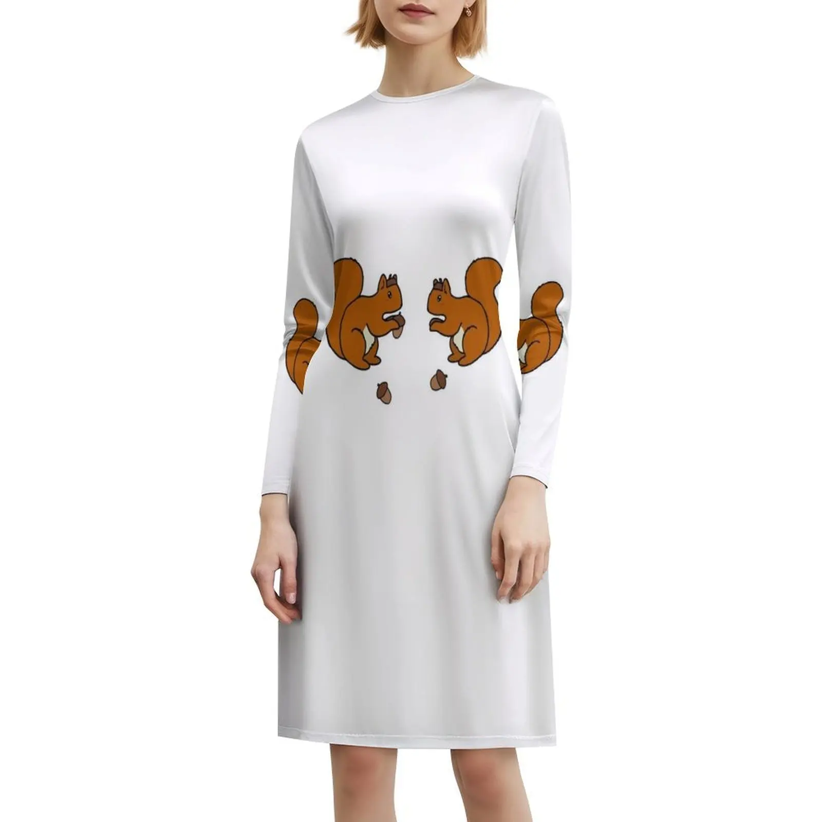 فستان على الطراز الكوري مع قبعات البلوط للنساء، فستان كاجوال أنيق للحفلات أو الارتداء اليومي، لطيف ورائع للأطفال #6