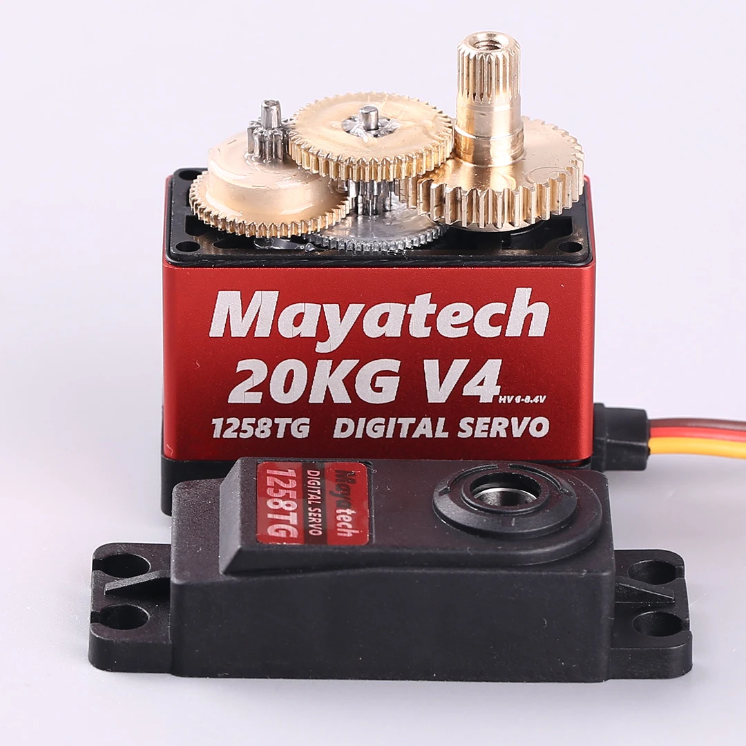 Mayatech 1258TG V4 20KG modèle numérique haute tension FPV couple élevé servo à engrenages métalliques résistant aux éclaboussures