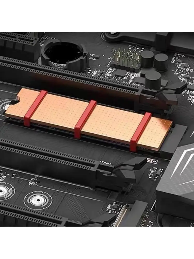 

652F Copper Cooling Plate For 2280 M.2 Solid Disks Precise Engineered Heat Spreader Enhances Cooling Wide Compatibility