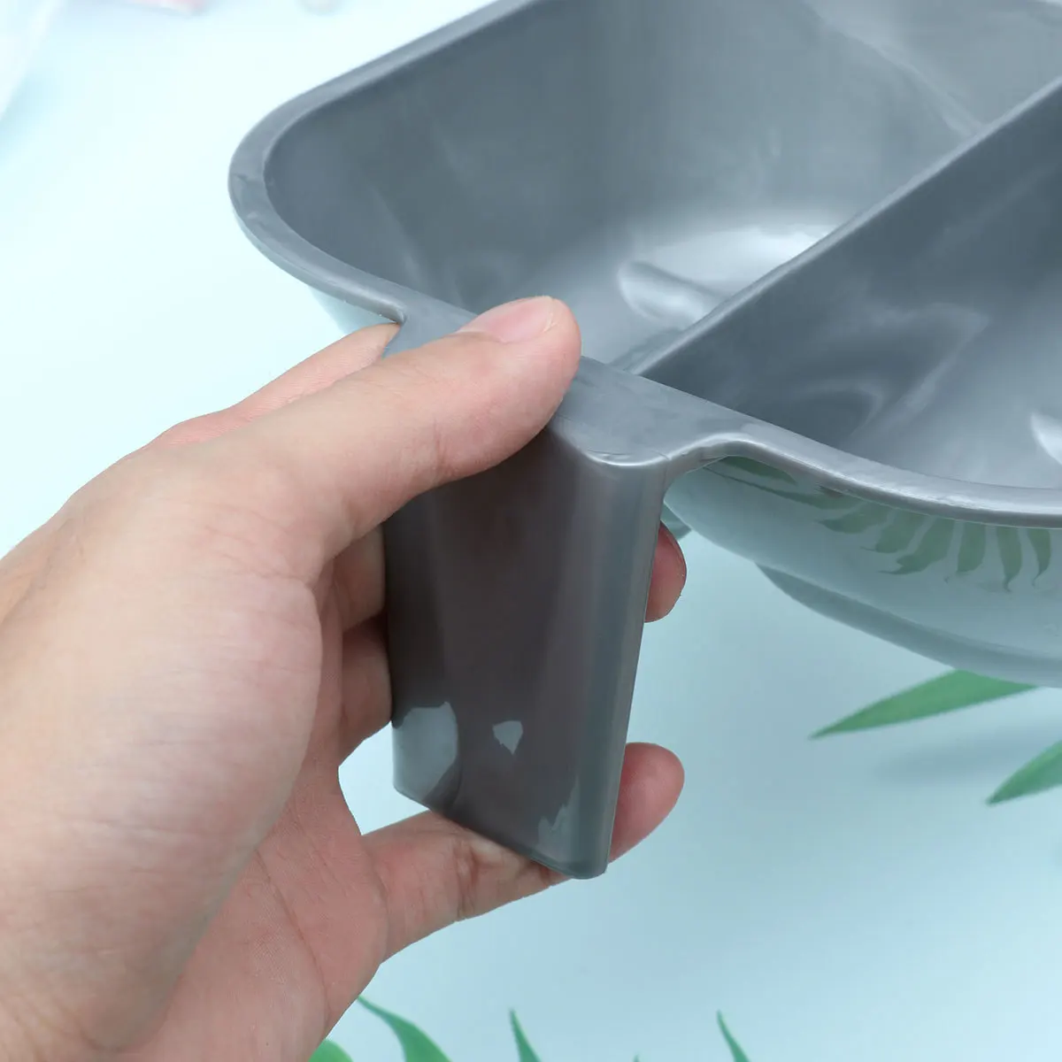 وعاء الصباغة مقبض طويل مقياس واضح نقاط مقعرة سهلة التنظيف صالون المهنية لتقوم بها بنفسك استخدام وعاء خلط أدوات الصباغة #2