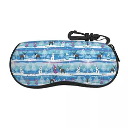 Custom Frozen Olaf Shell Eyeglasses Protector Cases Men Women Sunglass Case Elsa Anna Glasses Pouch