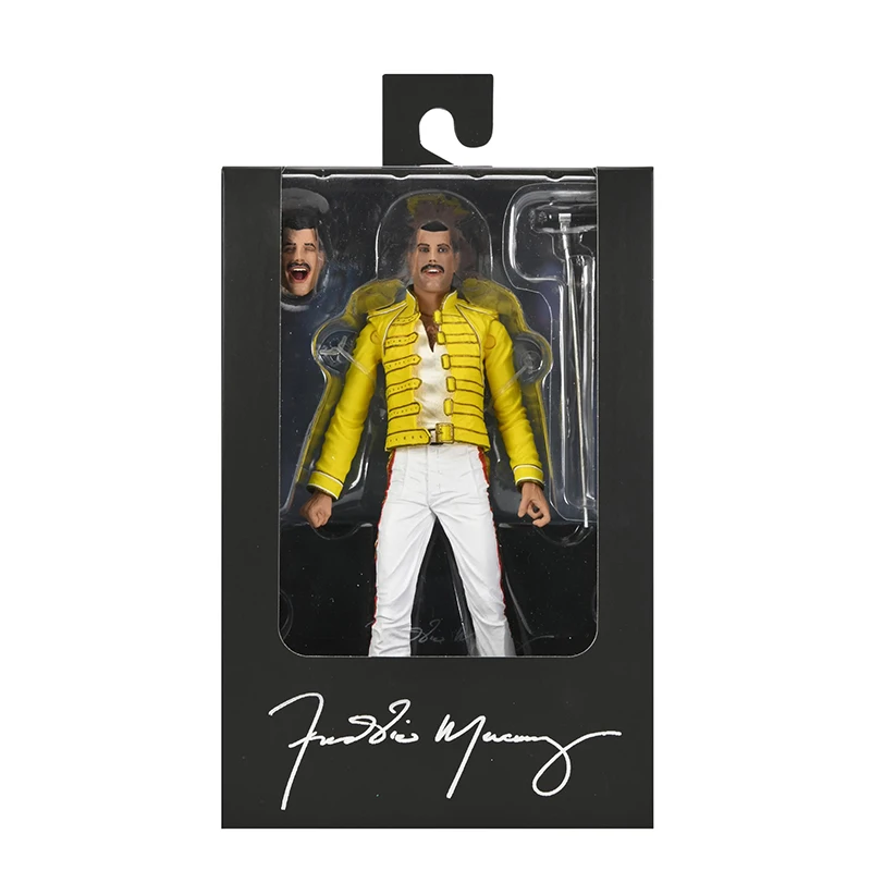 NECA Freddie Mercury Queen Vocalist on Tour Commemorative Action Figure Set Rock Music Limited Collectible Model Boy Toys Gifts