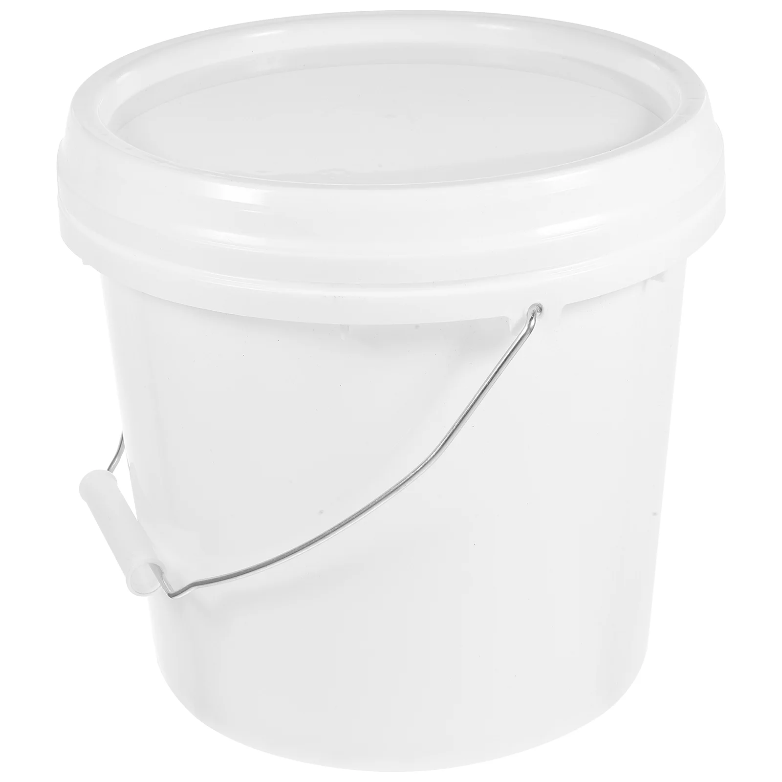 

Plastic Barrel Bucket Color Mixing with Cover Small Buckets Paint Storage Container Handles