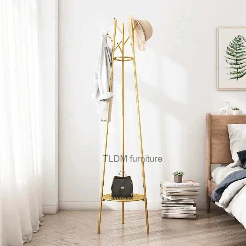 

Nordic Coat Clothing Rack Standing Metal Shelf Bedroom Dress Boutique Clothing Rack Hat Percheros Para Ropa Luxury Furniture