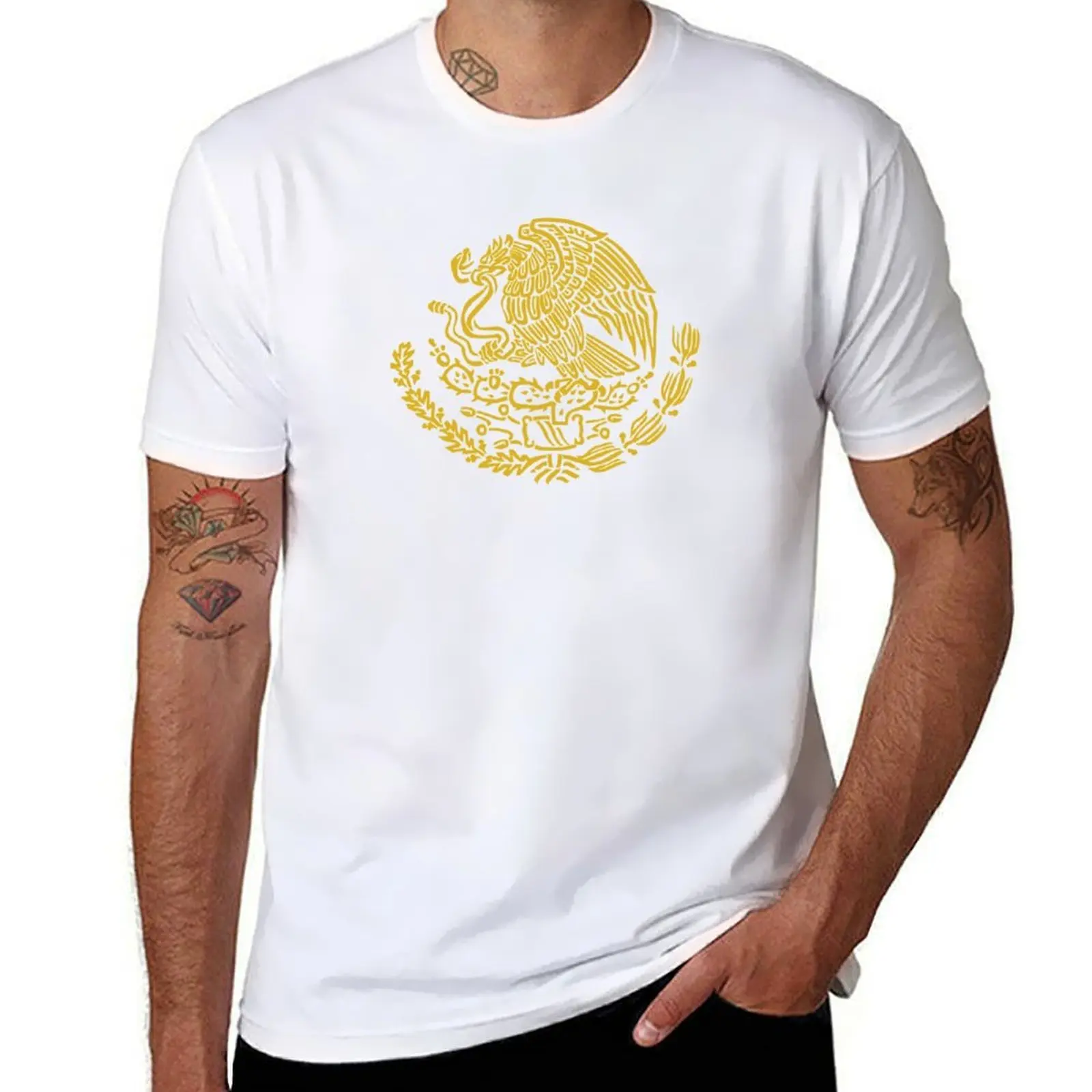 

Coat of Arms of Mexico T-Shirt t shirt man casual man t shirt luxury T-Shirt