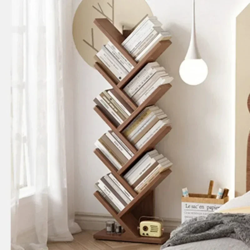 Office Organizer Bookcase Library Tree Wooden Children Bookcase Display Stand Scaffale Libreria Living Room Furniture