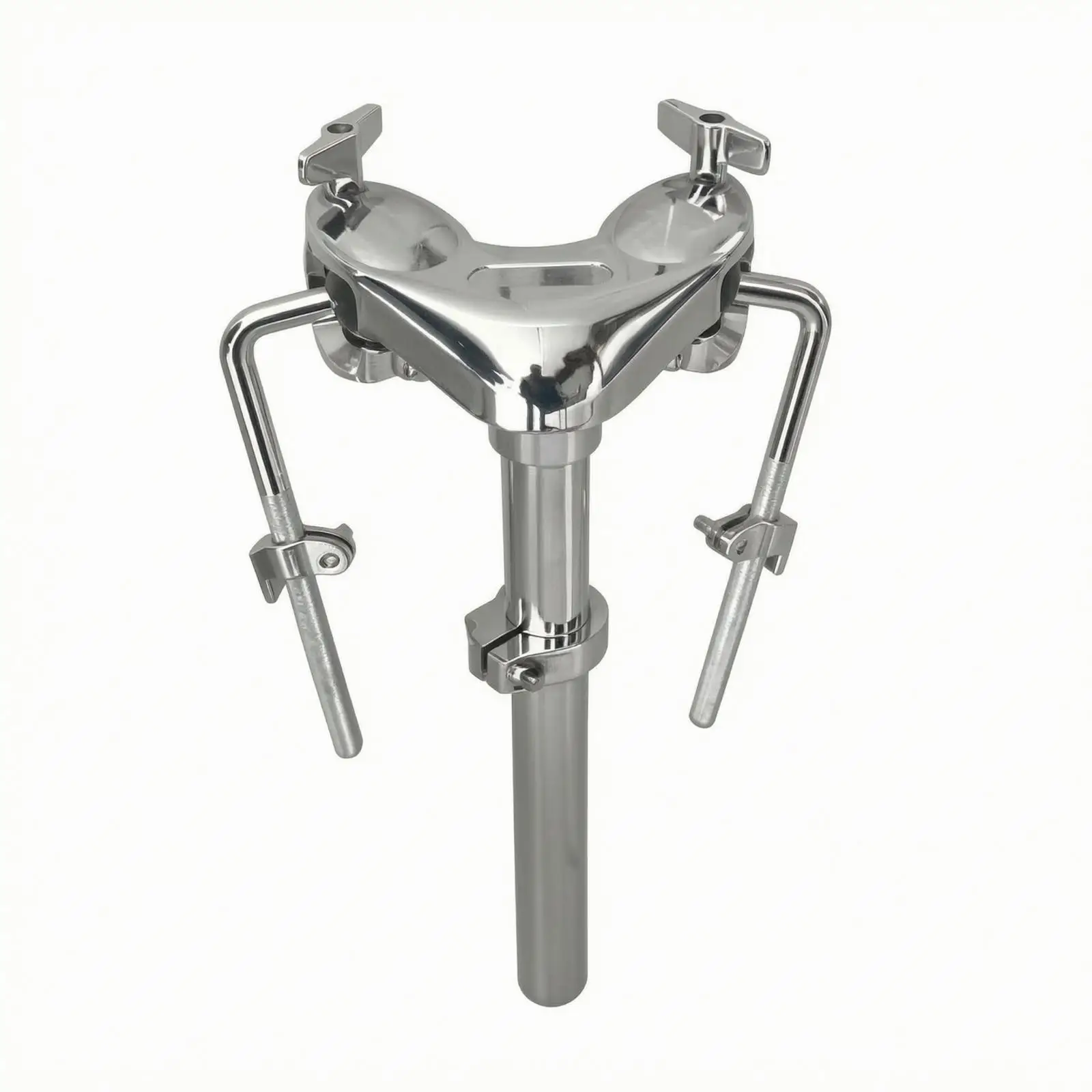 Metal Drum Mounting Bracket Firm Grip Zinc Alloy Drum Mount Tom Mounting Bracket Adjustable Polished for Drummers, Rehearsals