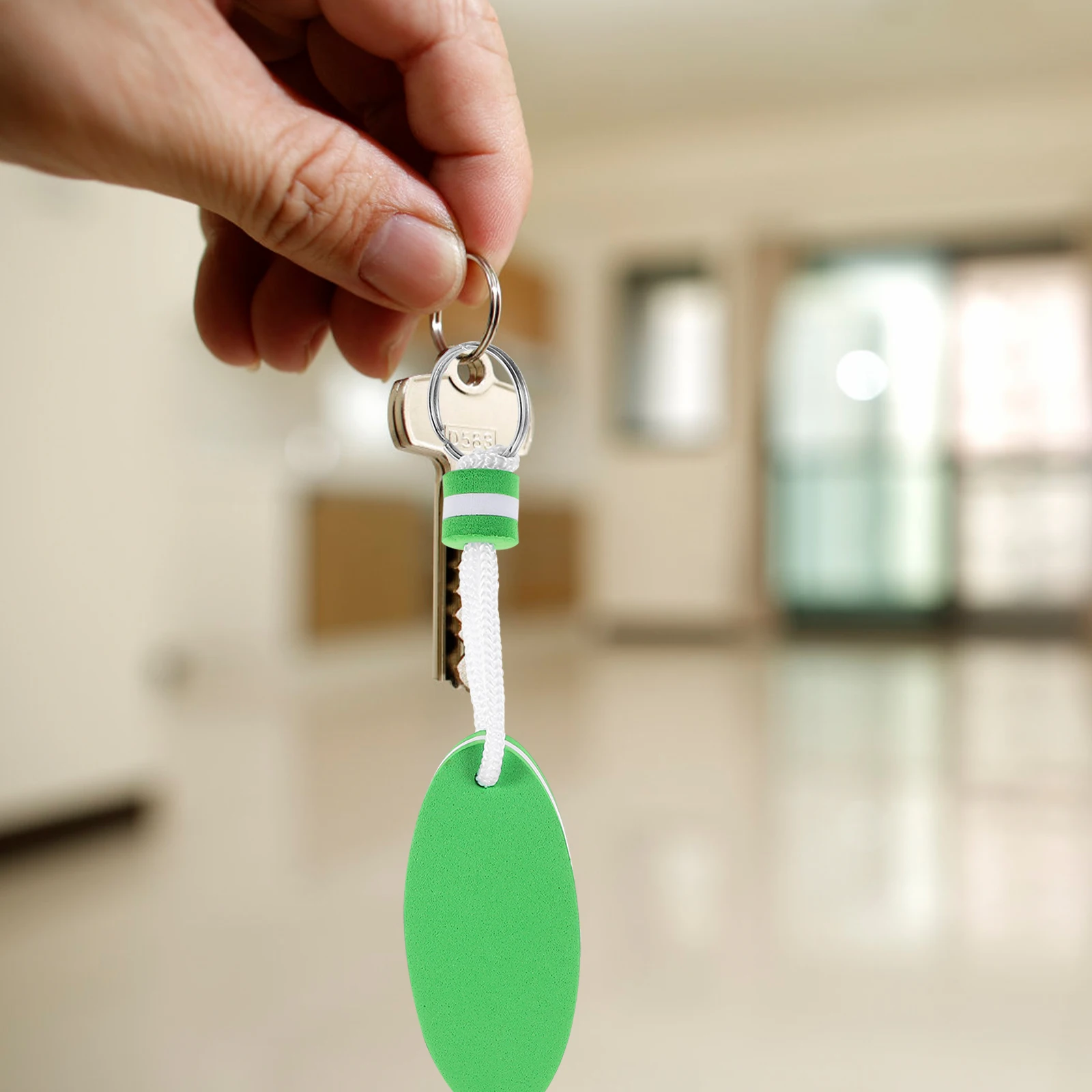 

6 Pcs Keychains Floating for Boats Accessories Men Ring Rings Green Small