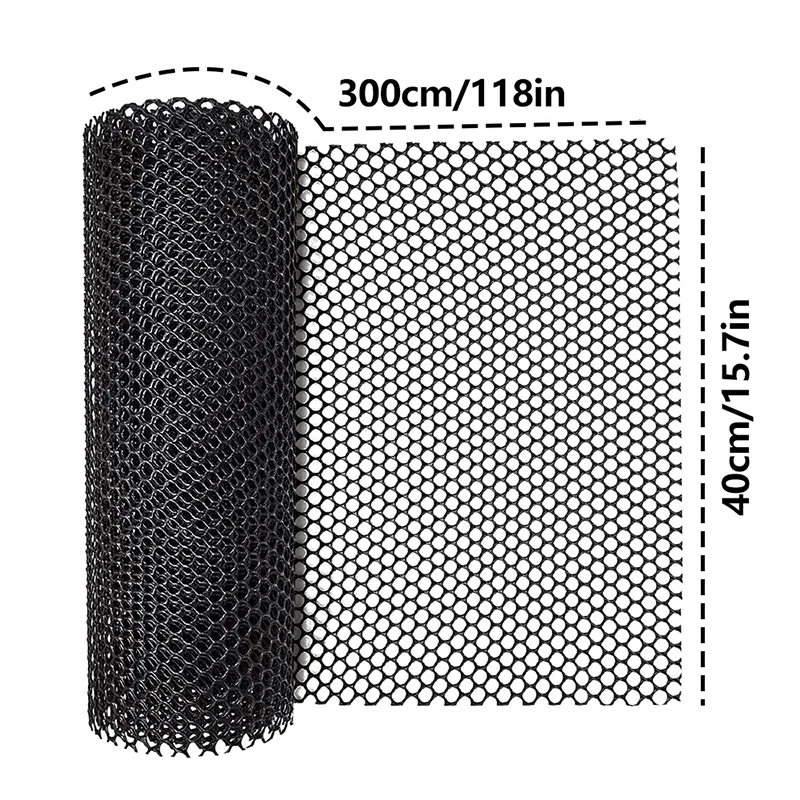 Heavy-Duty Plastic Chicken Black Wire Fence Mesh for Gardening, Barrier Netting, Poultry Dogs Rabbit Fencing