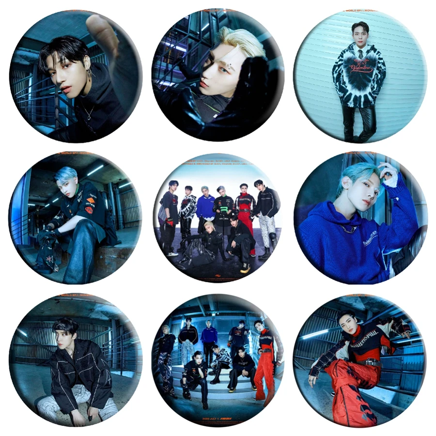أفضل ميزة معدنية لمحبي ATEEZ: تقييم شامل لـ KPOP ATEEZ Song GUERRILLA Member Photo Round Tinplate Badge Brooch