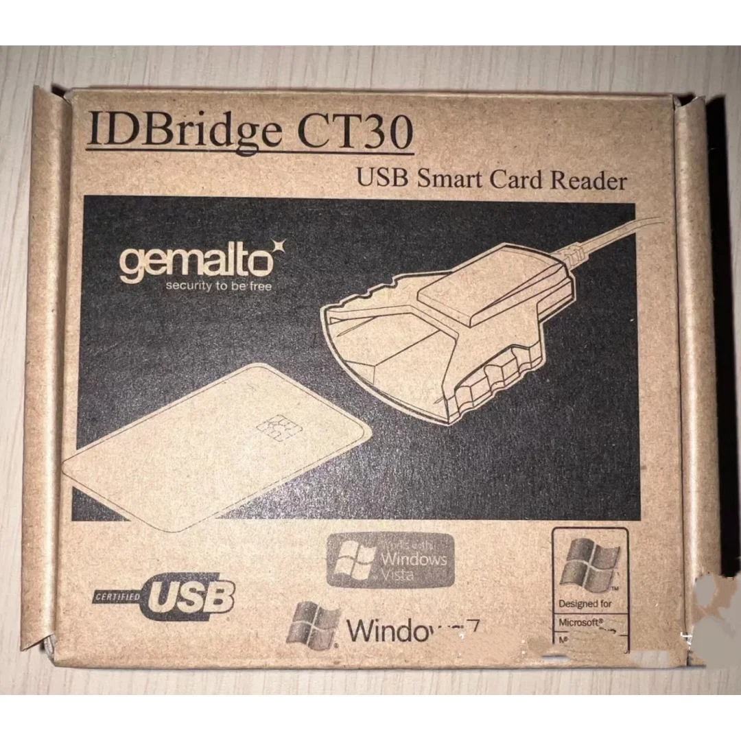 USED Gemalto IDBridge CT30 USB Smart EID Card Reader