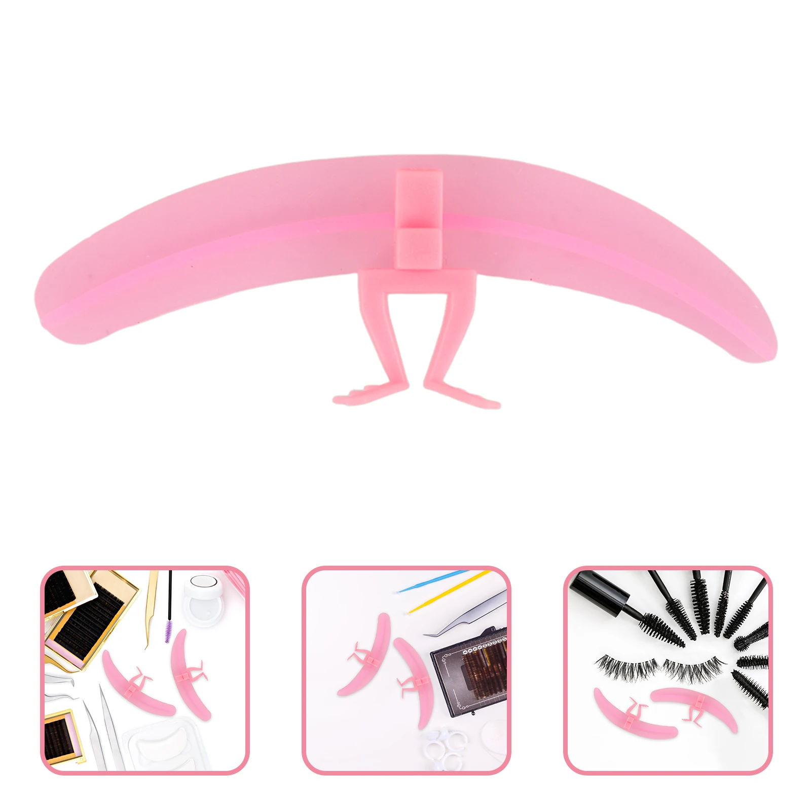 

1 Set Eyelash Extension Tools False Lash Grafting Auxiliary Supplies Silicone Safety Separator For Women Portable Flexible Tools