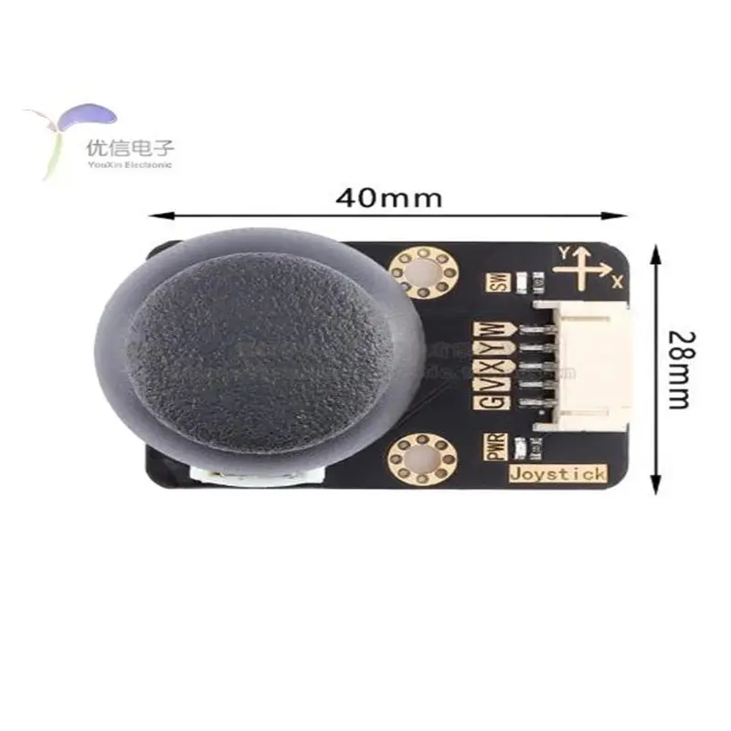 عصا التحكم محورين الروك الجهد وحدة مع مفتاح التناظرية الناتج PH2.0-5 pinfront