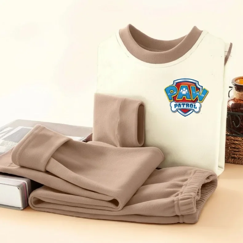 PAW Patrol Cartoon-bedruckte Herbst-Winter-Pyjama-Sets für Jungen, weiche, bequeme Heimkleidungssets für Kinder, Schlafanzüge für Kinder von 0 bis 10 Jahren – Detail 6