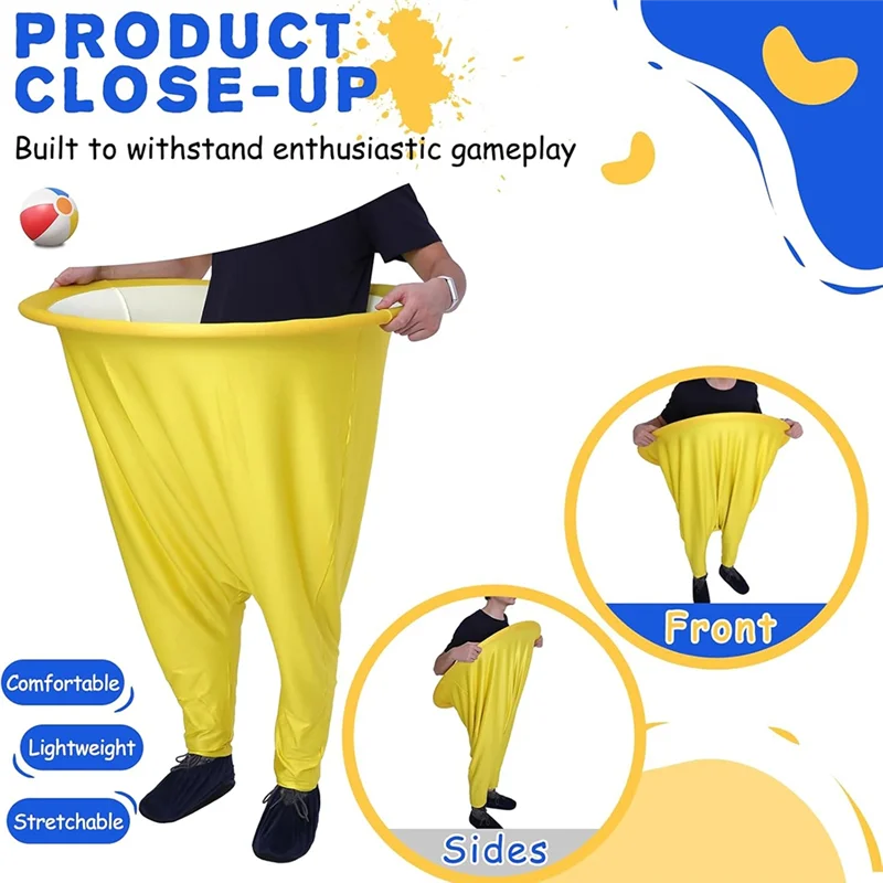 Y49A-Granny Pants Yard Game,Oversized Granny Pants,Giant Stretchy Pants,Fun Tossing Games Props For Outdoor Parties