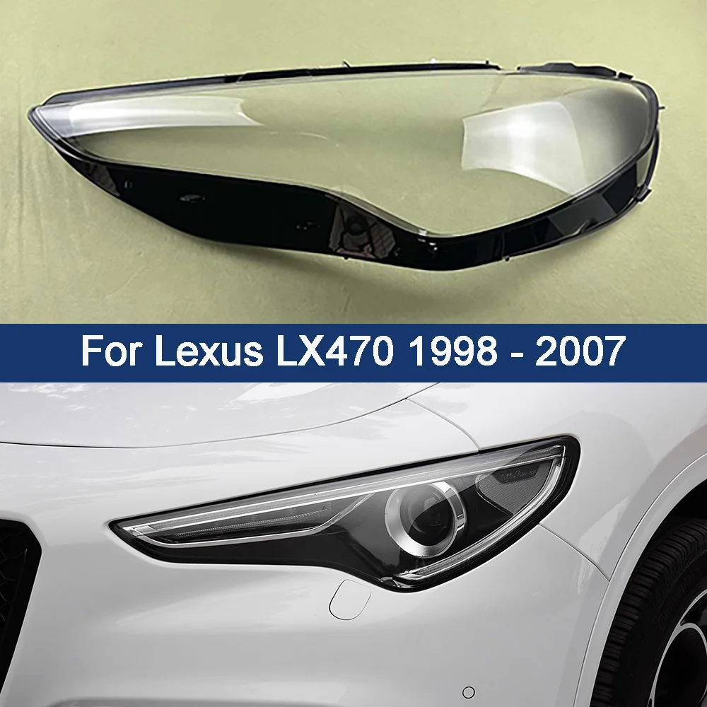 Headlamp Cover Transparent Headlight Shell Replace Original Lampshade Plexiglass For Alfa Romeo Stelvio 2017 - 2022