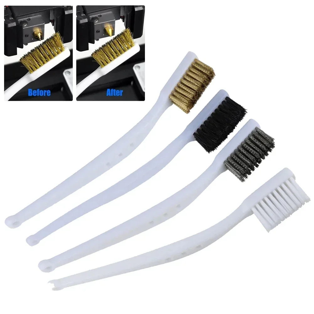 

170-180mm Brass Wire Brush Mini Painted Rust Remover Steel Wire Brushes Industrial Metal Polishing Burring Cleaning Brush