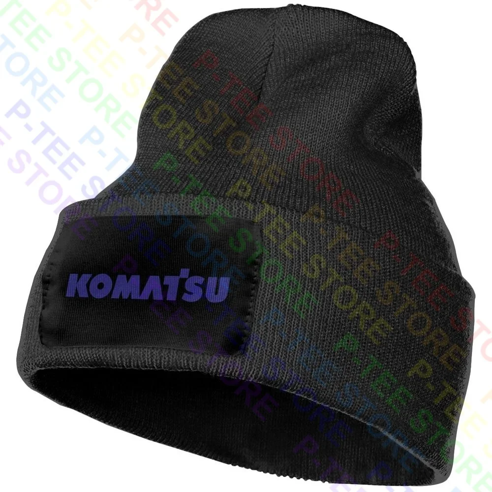 Komatsu-gorro de punto con logotipo de Tractor, gorros con emblema de coche y Moto, gorra Vtg, combina con todo, la mejor calidad