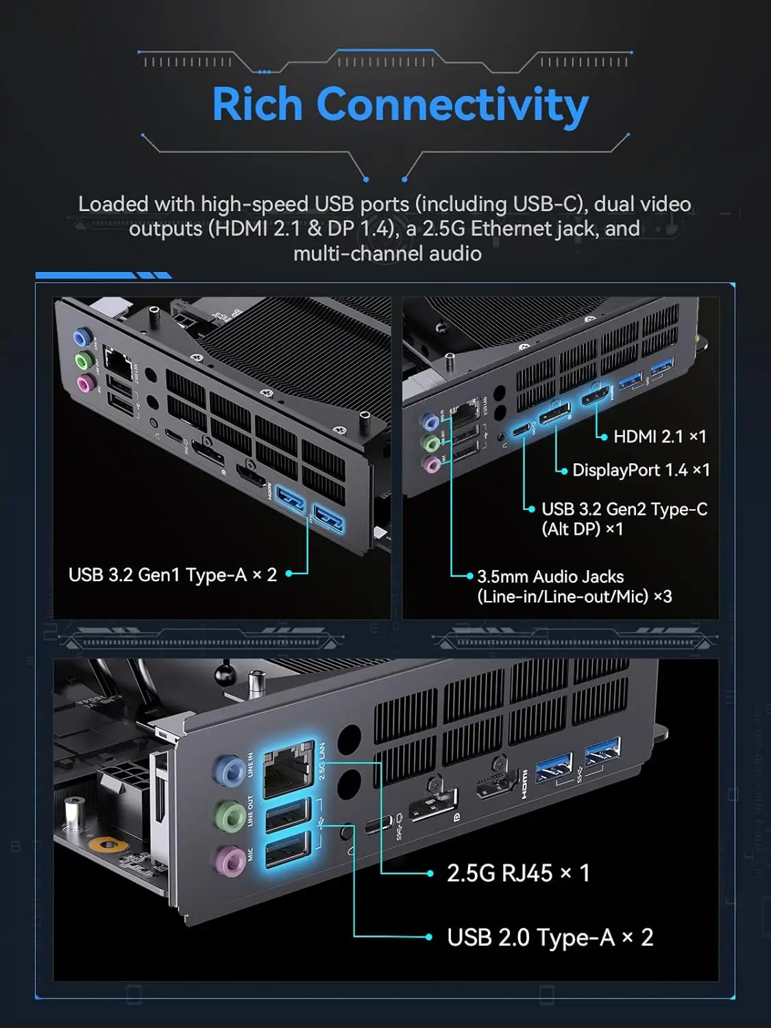 Bd895i Se Mini-itx Motherboard 9 8945hx(16c/32t) 2*ddr5 5200 Pcie5.0 X16 Pcle 4.0 M.2x2 Rj45 2.5g Hdmi2.1 Gaming Computer