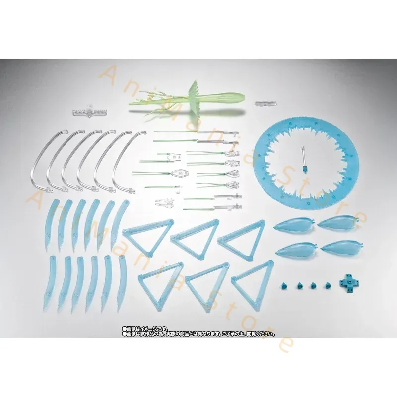 반다이 재고 있음 오리지널 ROBOT SPIRITS XVX-016 건담 공중 15주년 기념 및 효과 부품 세트 애니메이션 액션 피규어 장난감 모델
