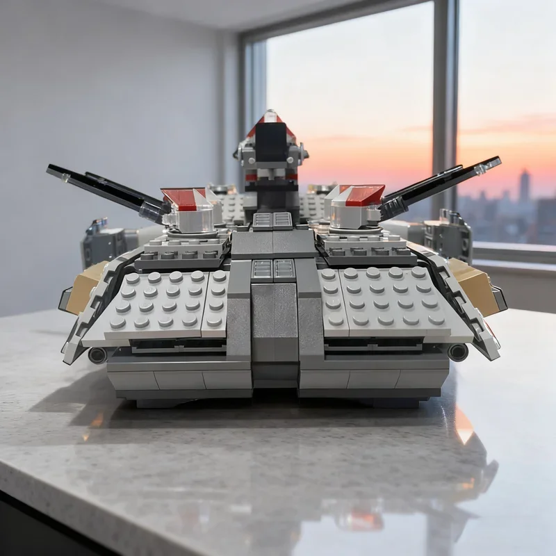 

1012 деталей MOC UT: Модель бронированной артиллерии для неровной местности, конструктор, рождественский подарок, сборная модель, игрушка-конструктор для детей