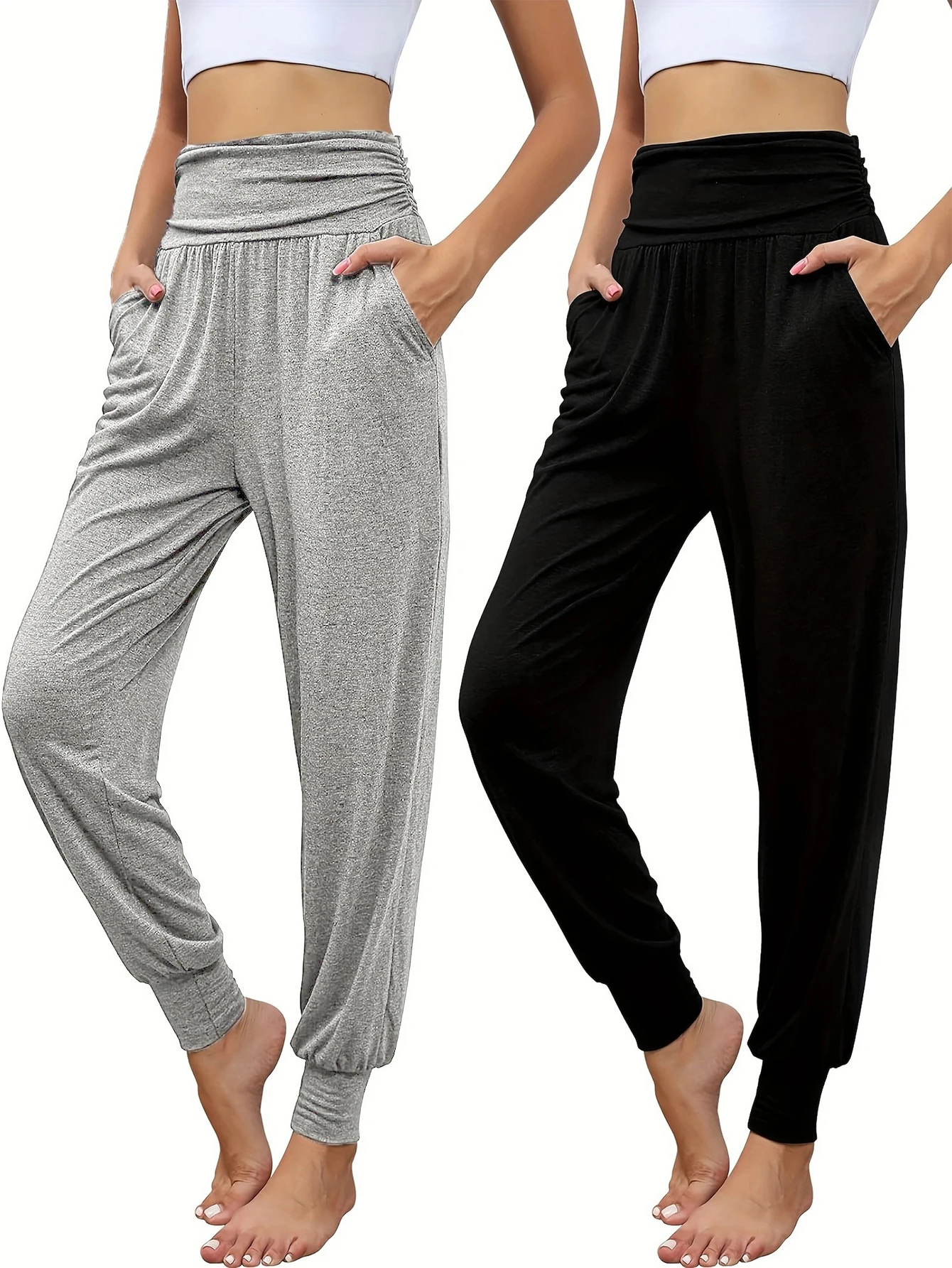 

Ladies' summer two-piece pants cool casual pants sports pants yoga pants versatile commuting suitable for hot summer picnics