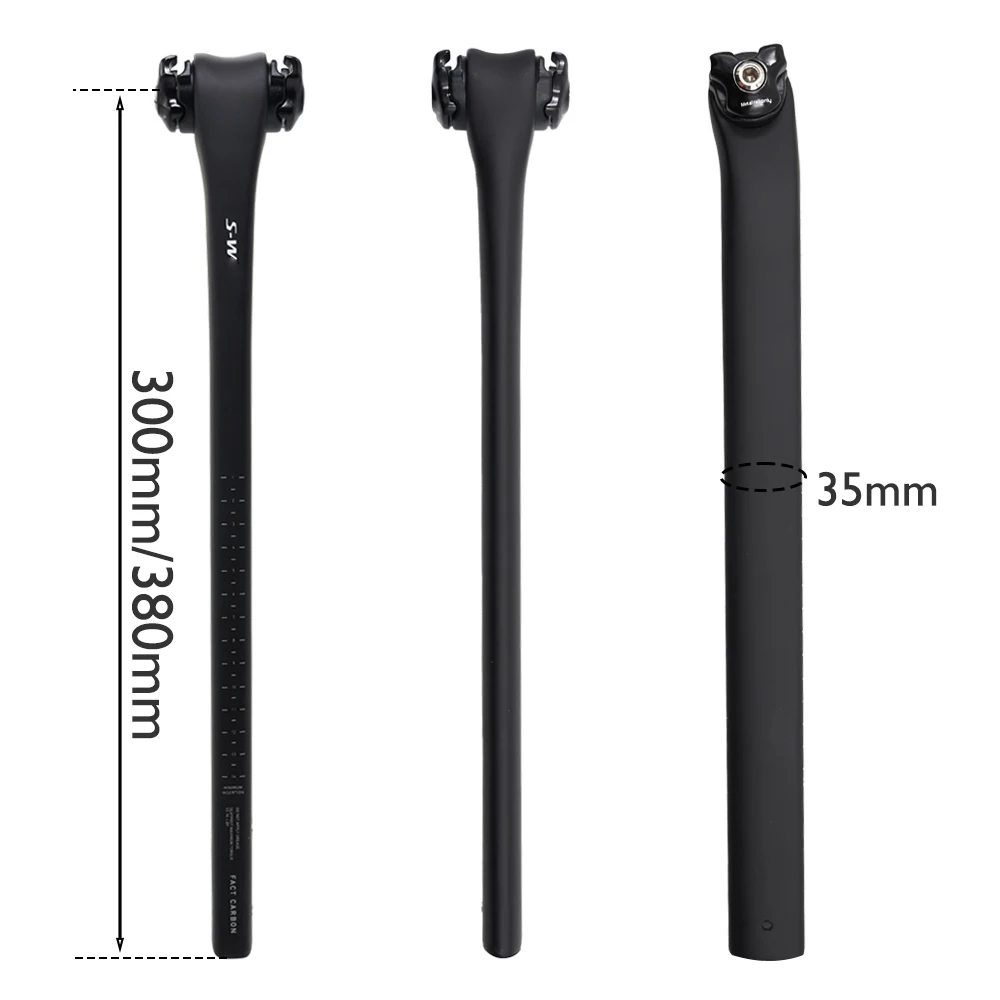 S-W Carbon Fiber Bicycle Seatpost Ultra Light Road Seatpost 1:1 Suitable for SL8 Series 0mm Offset