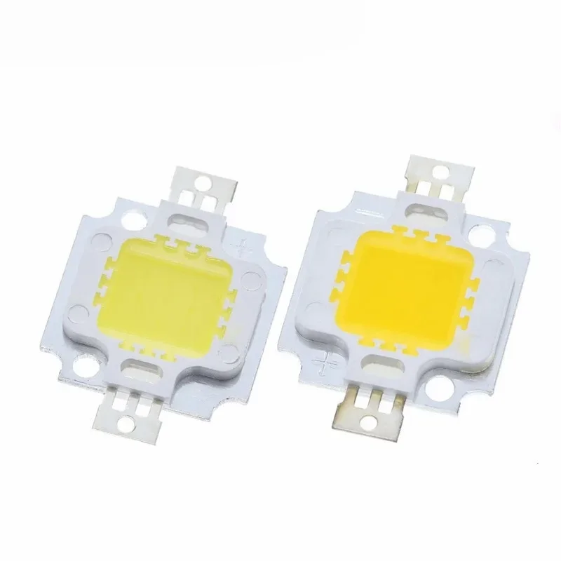 Lâmpada LED branca quente para lâmpada de inundação, luz de alta potência, chip, 20 * 48mli, 10 PCes por lote, 900lm, 10W