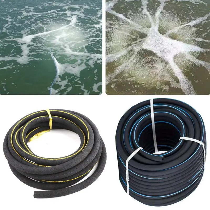 5m Air Pump Hose Sewage Disposal Nanometer Pipe Aquaculture Aquarium Fish Lake Pond Increase Oxygen Aeration Tube