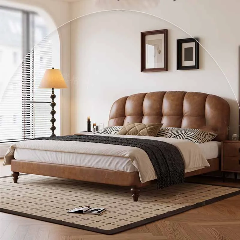 Luxury Comforter Bed Frames Waterproof Platform King Size Queen Double Bed Twin Living Room Letto Matrimoniale Home Furniture