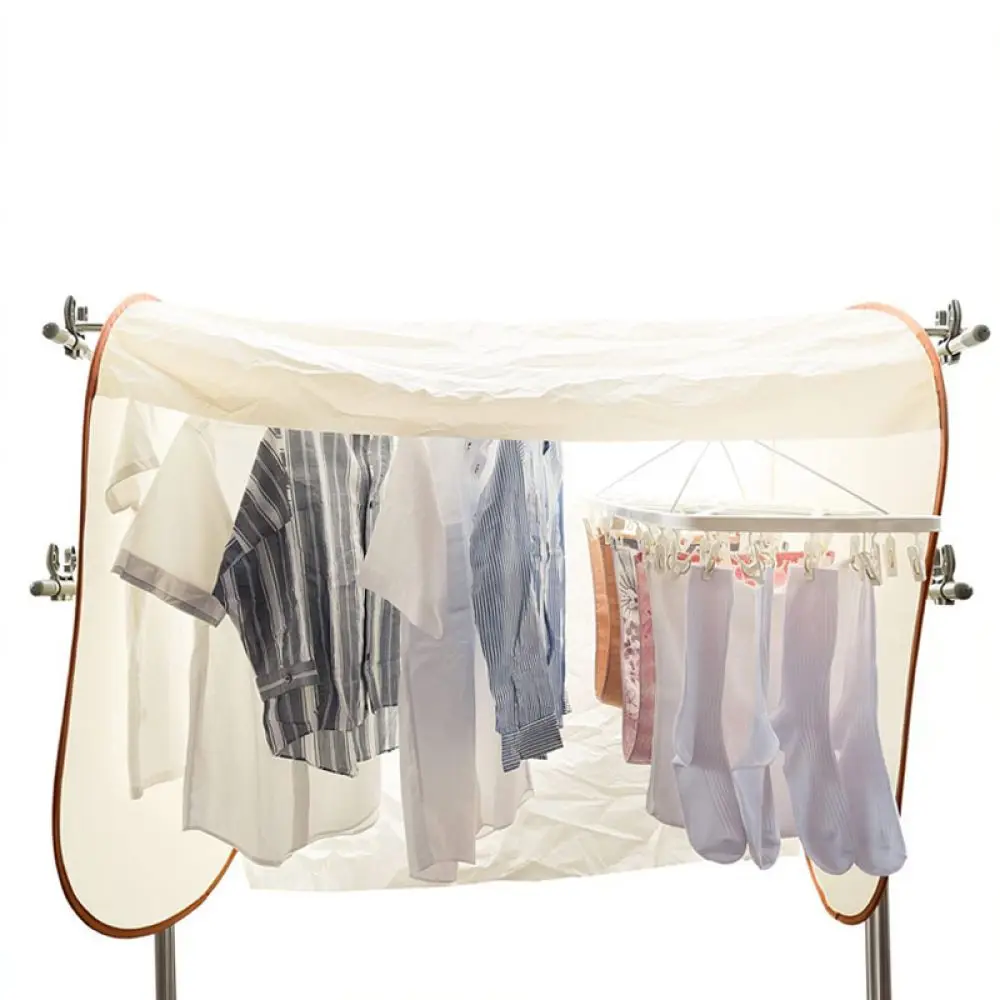 Waterproof Clothes Dryer Cover Outdoor Dustproof Sun Protection Shield Foldable Laundry Net For Balcony Drying System