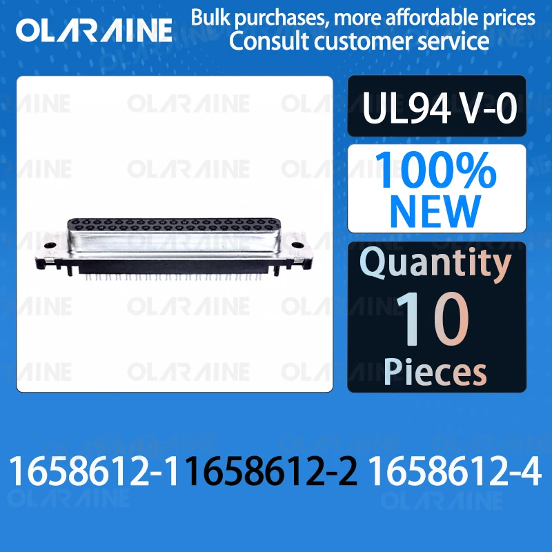 

10Pcs 1658612-1 1658612-2 1658612-4 D-Sub standard connectors 37 Position