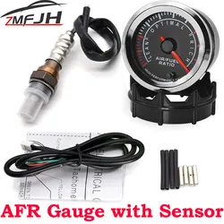 52mm Digital Air Fuel Ratio Gauge 7Color Backlight Lambda Probe Oxygen O2 Sensor High-end Car Gauge Fit for 12V Car 234-420