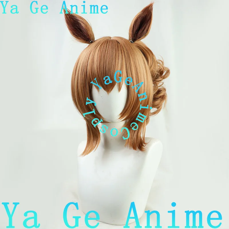 コスプレウィッグ ウマ娘 プリティーダービー タイキシャトル コスプレウィッグ 耳と尻尾付き 競馬少女ゲーム リアル番組キャラクターウィッグ