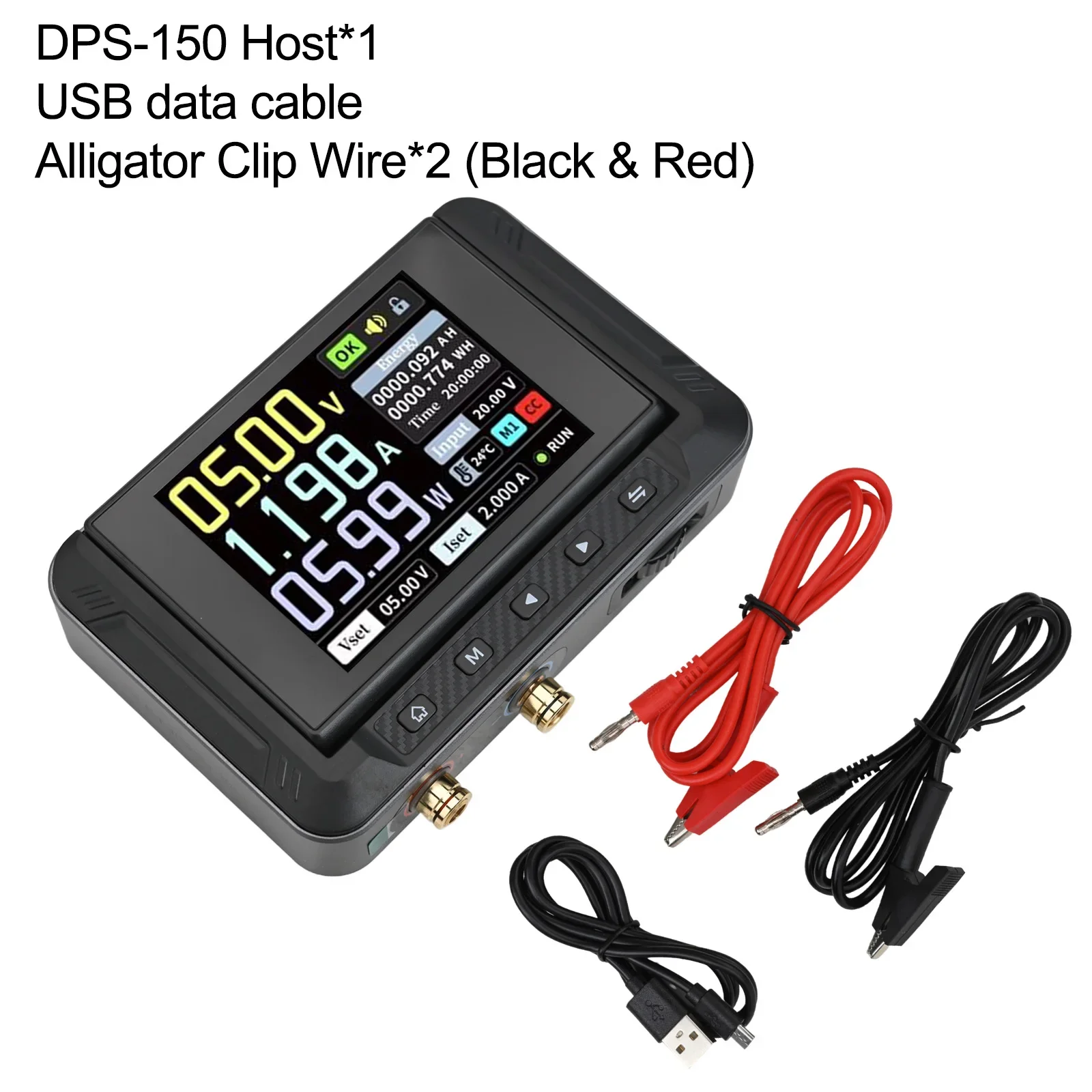 Fonte de alimentação digital programável DPS150 CNC DC com recursos de suporte de carregamento rápido medidores de tensão 100mA-5A ﻿
