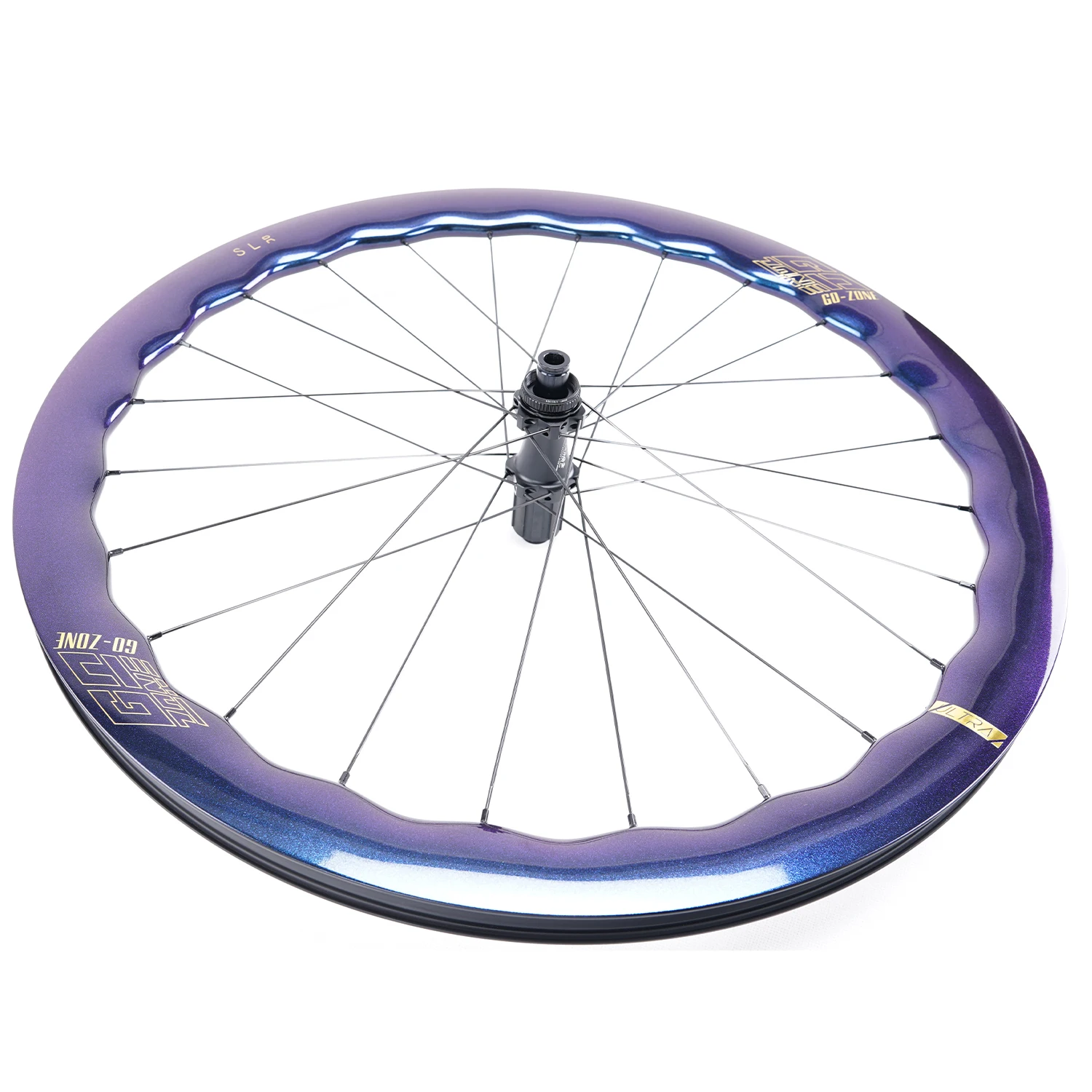 700c Wave Discoloration Carbon Wheels Disc Brake Gravel Ratchet Sapim / Pillar R330D Tubeless Ready UCI Appd Road Bike Wheels