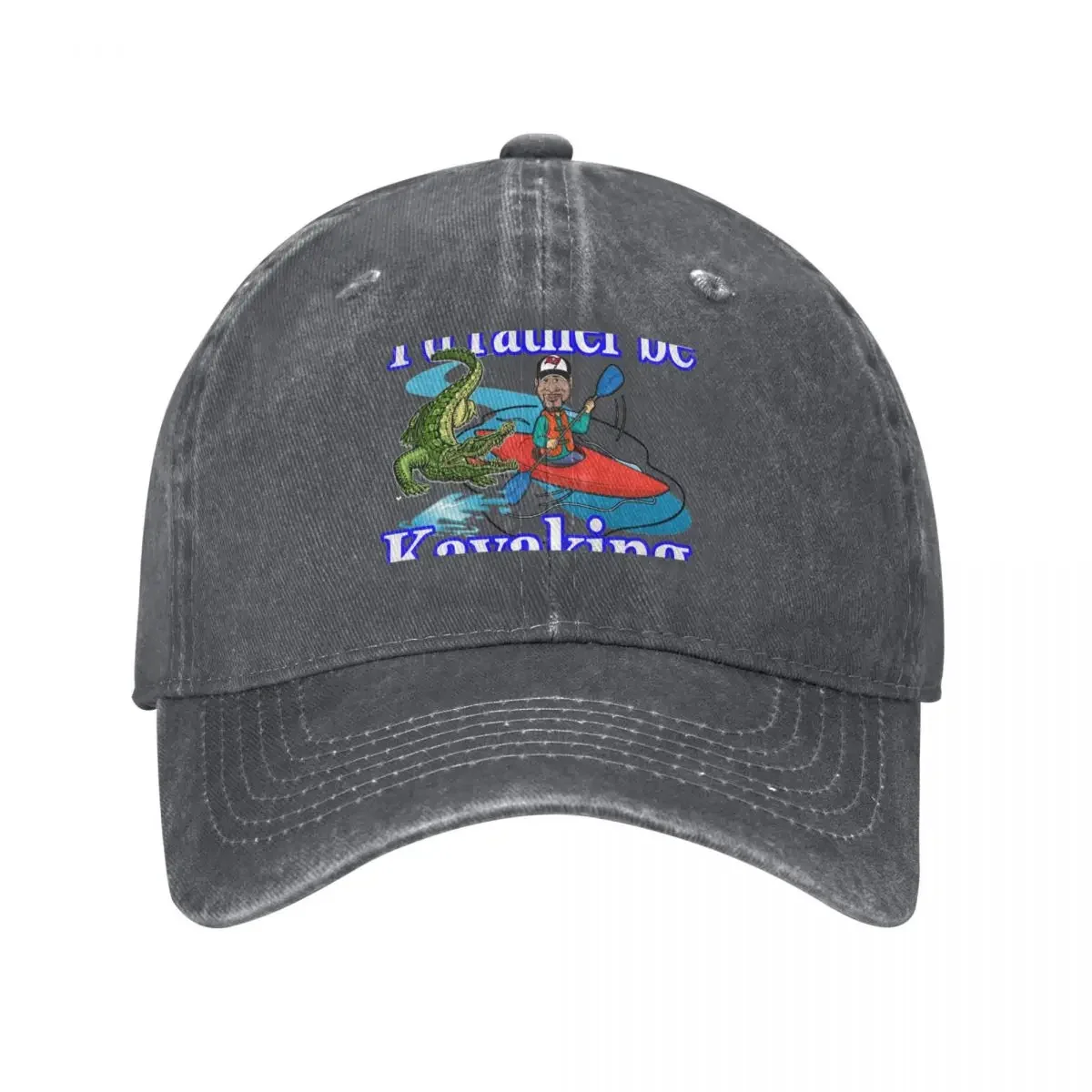 I'd Rather be kayaking too Baseball Cap Thermal Visor Hood Hat Man For The Sun Hats Man Women's