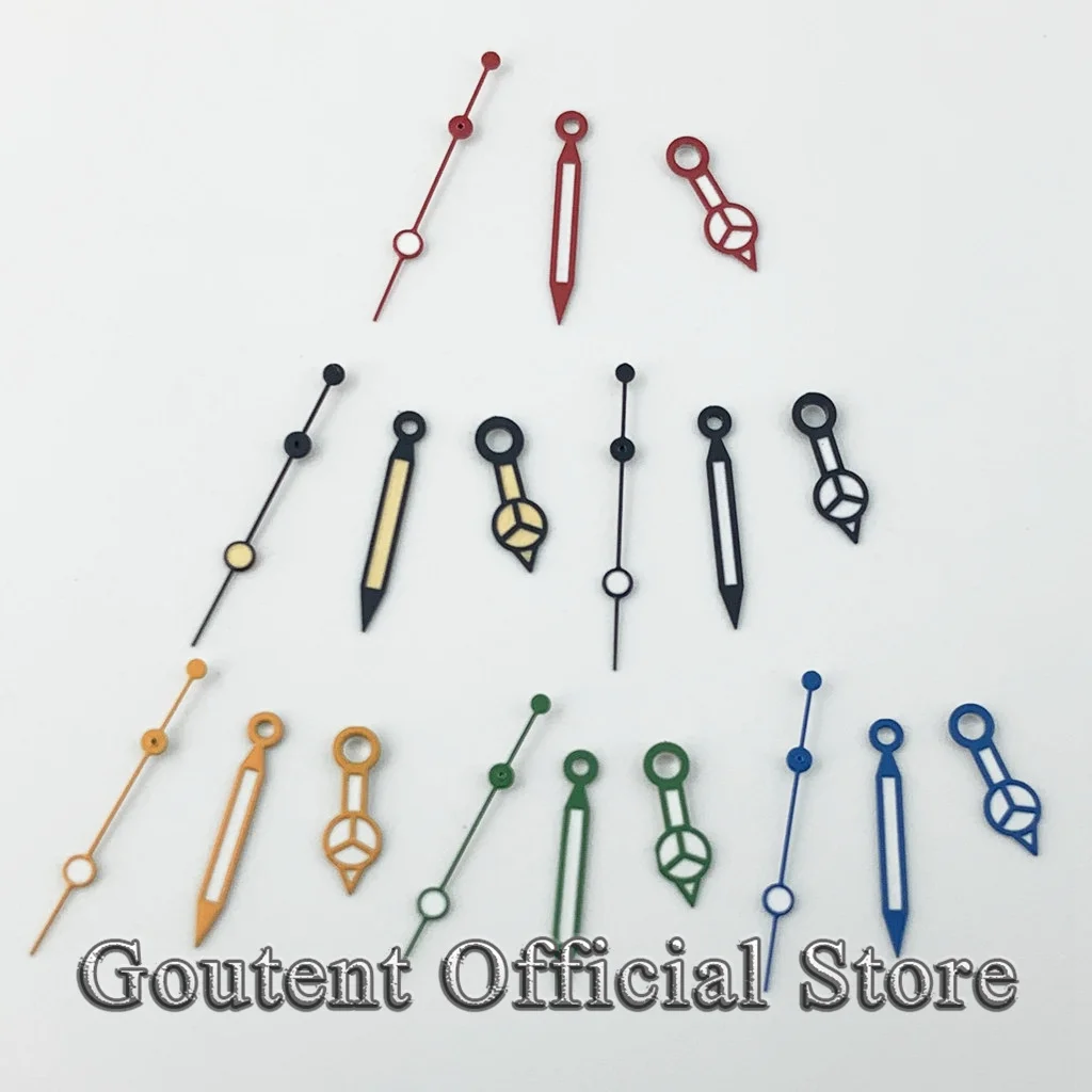 Goutent Multiple Colors Watch Hands Green Luminous Hand Fit ETA 2836 2824 DG2813 3804 Miyota 8215 8205 821A NH35 NH36 Movement