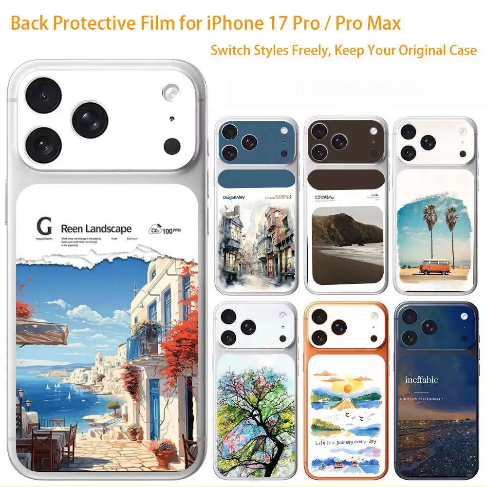 

Every Part of the World 3D Full Body Skin Decal for iPhone 17/Pro/Pro Max Color Rear Protective Sticker