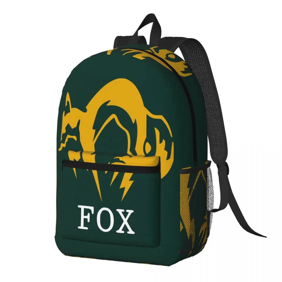 Metal Gear Solid Fox Backpack Daypack Large Capacity Boys Girls BookBag School Bag Shoulder Bags for Men Women